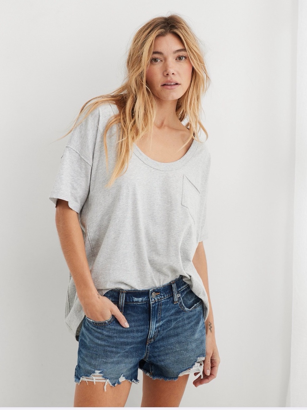 Aerie Daydream Denim Shorts